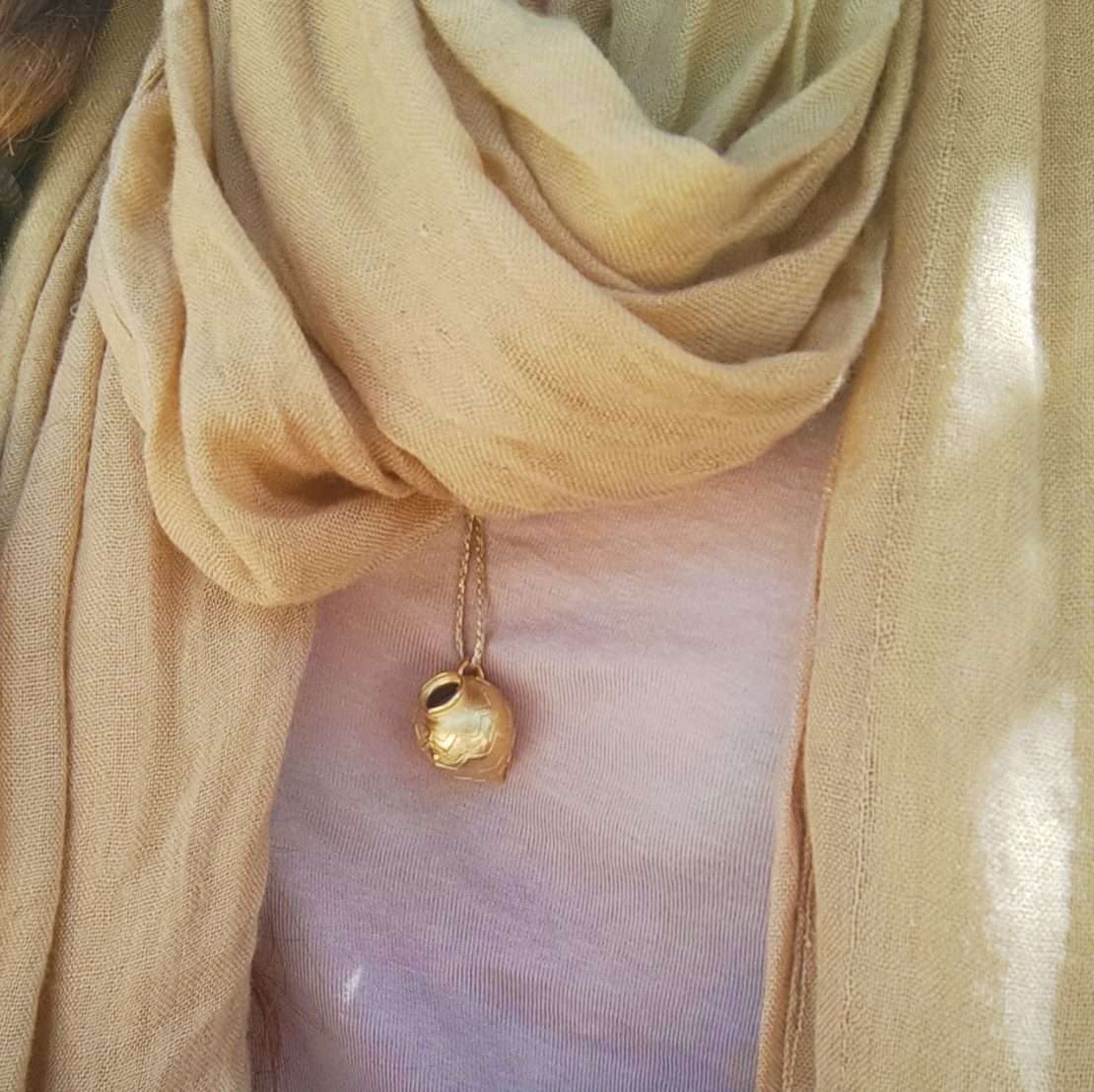 Greek Amphora Pendant Wearable Art Jewelry "AthenArt" - Image 2